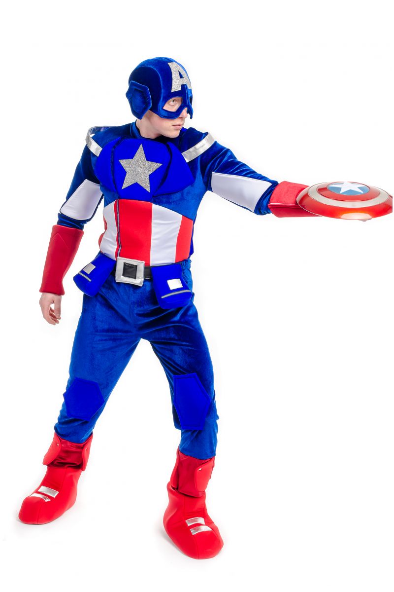 Масочка - Капитан Америка «Captain America» карнавальный костюм для взрослых / фото №2193