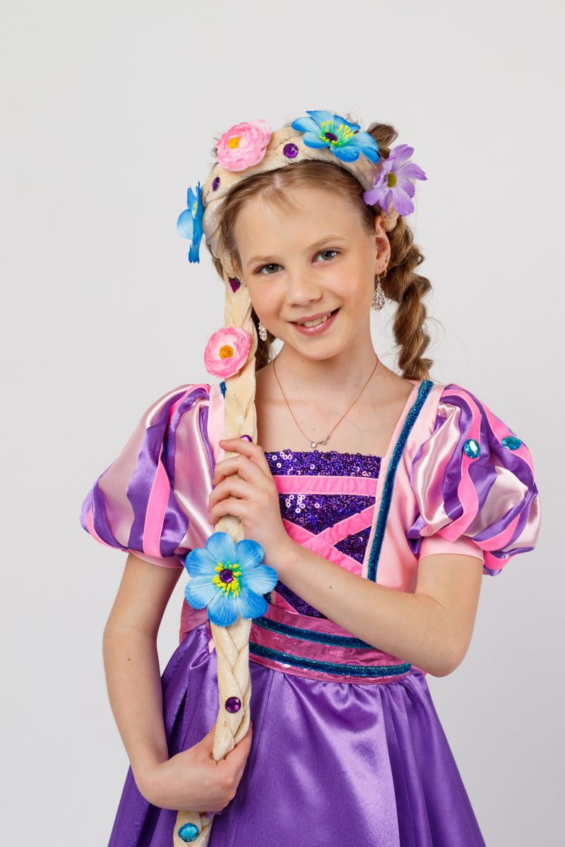 Масочка - Принцесса «Рапунцель» карнавальный костюм для девочки / фото №2311