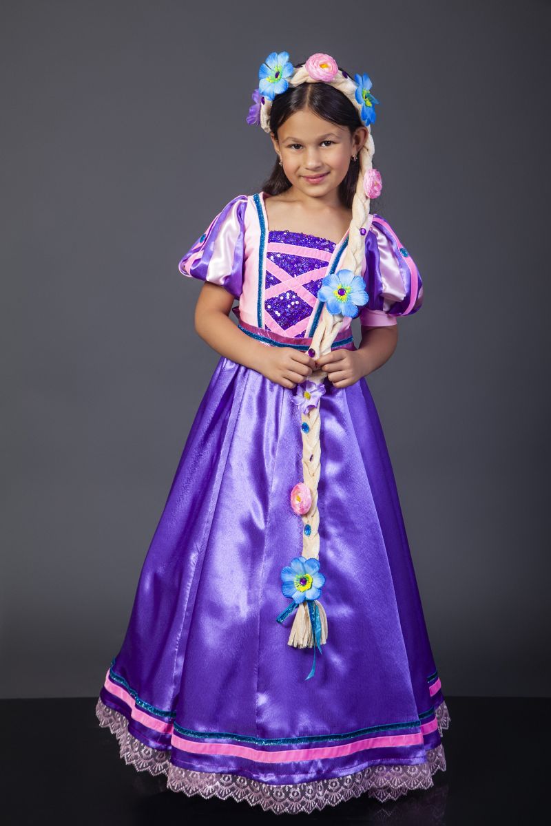 Масочка - Принцесса «Рапунцель» карнавальный костюм для девочки / фото №2312