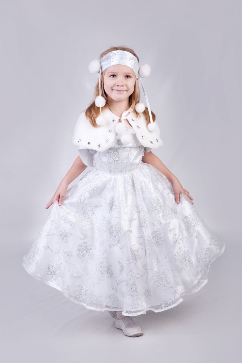 «Снежинка с бубончиками» карнавальный костюм для девочки