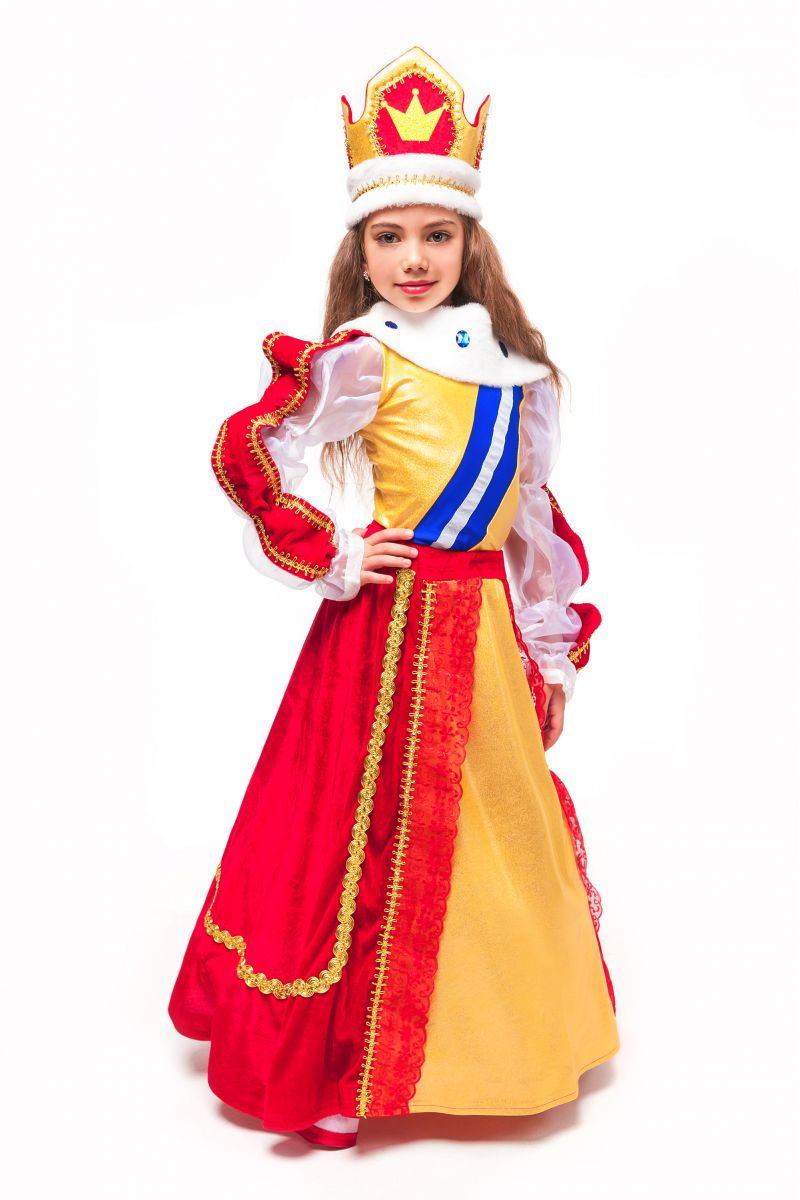 Масочка - Королева «Элизабет» карнавальный костюм для девочки / фото №2335