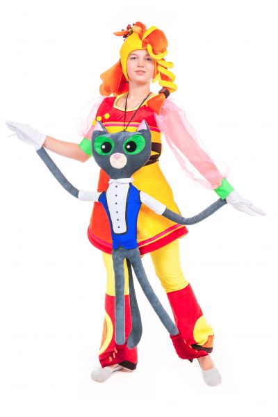 Кукла марионетка «Кот Ученый» карнавальный реквизит для аниматора