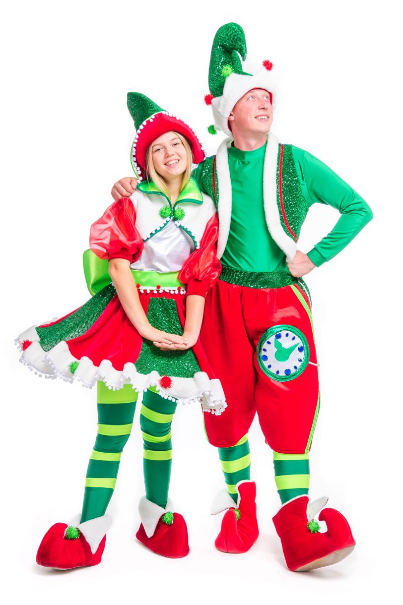 Масочка - «Рождественский Эльф» карнавальный костюм для аниматоров / фото №2485