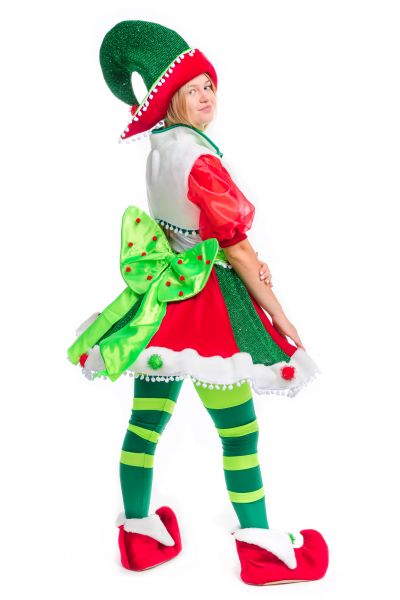 «Рождественский Эльфийка» карнавальный костюм для аниматора