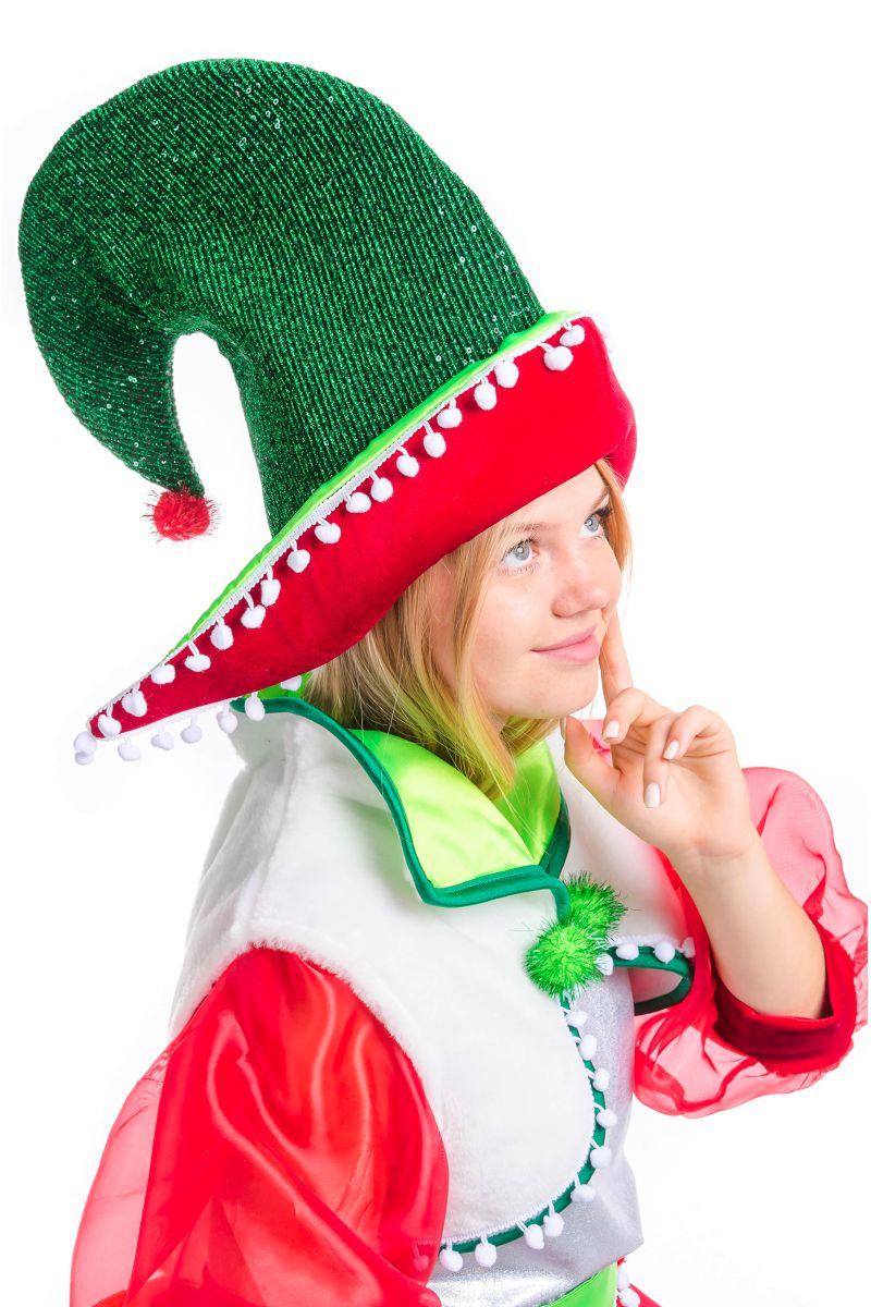 Масочка - «Рождественский Эльфийка» карнавальный костюм для аниматора / фото №2500