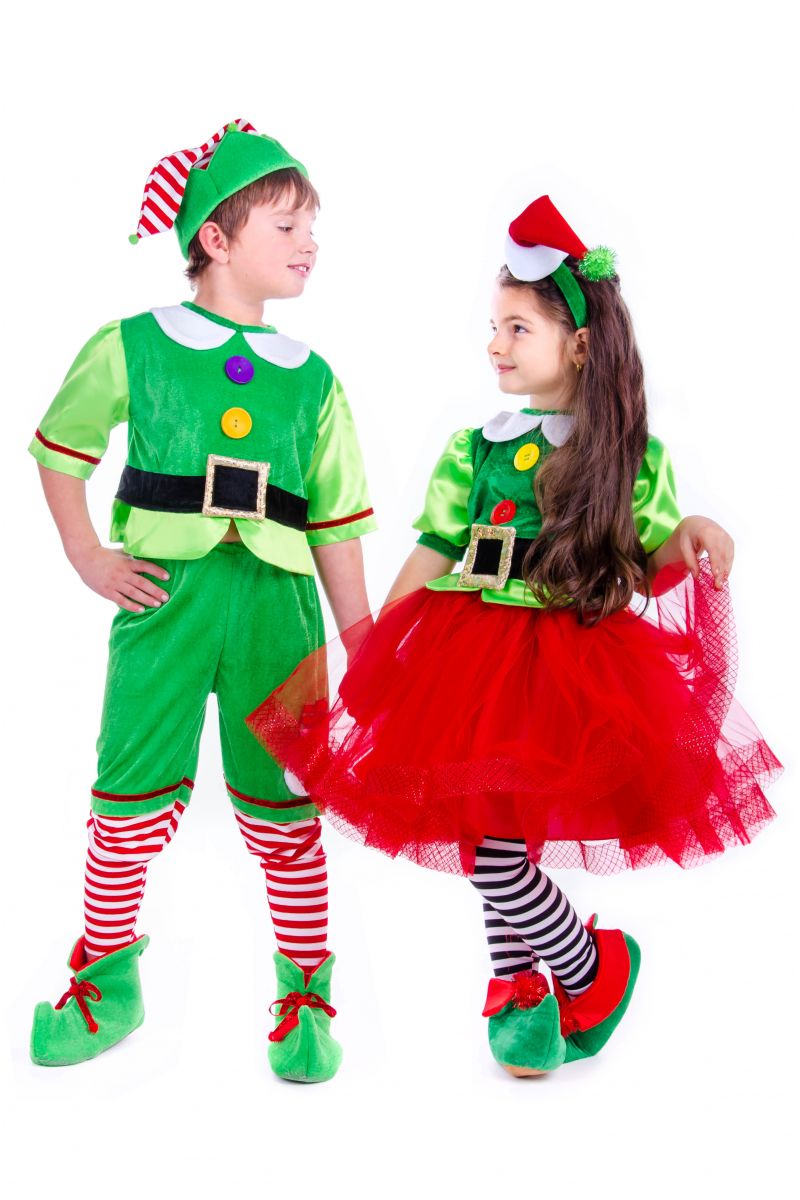 Масочка - «Ельф новорічний» карнавальний костюм для хлопчика / фото №2517