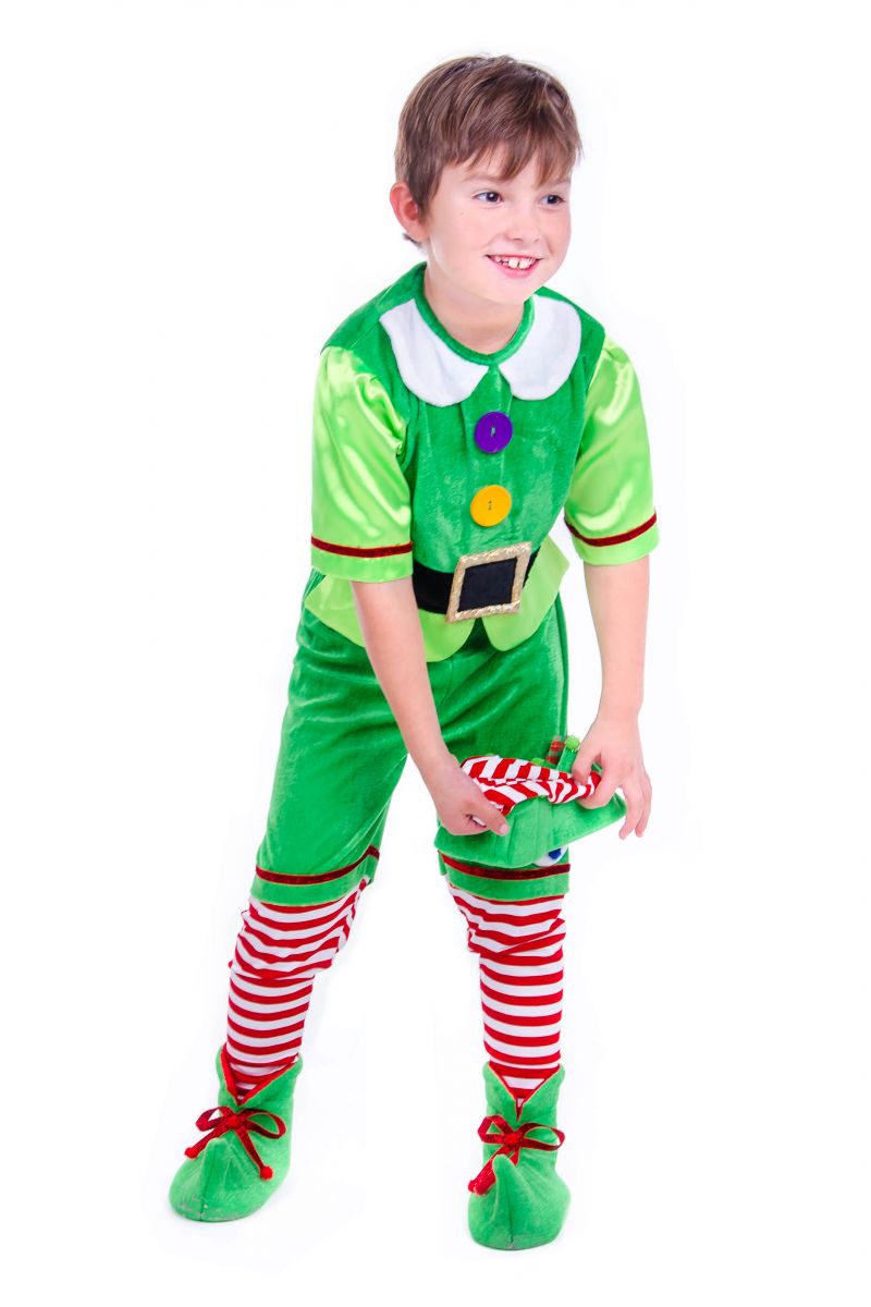 Масочка - «Эльф новогодний» карнавальный костюм для мальчика / фото №2518