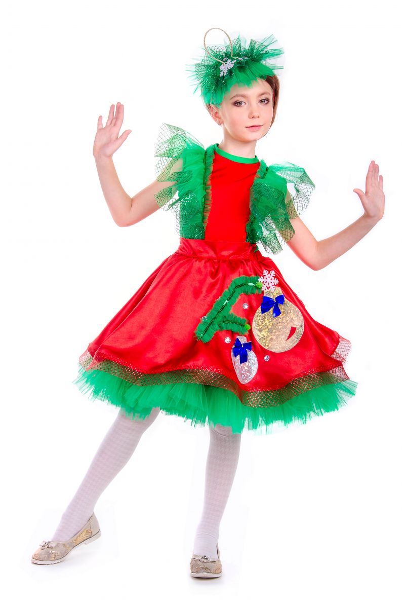 Масочка - «Елочная игрушка девочка» карнавальный костюм для девочки / фото №2552