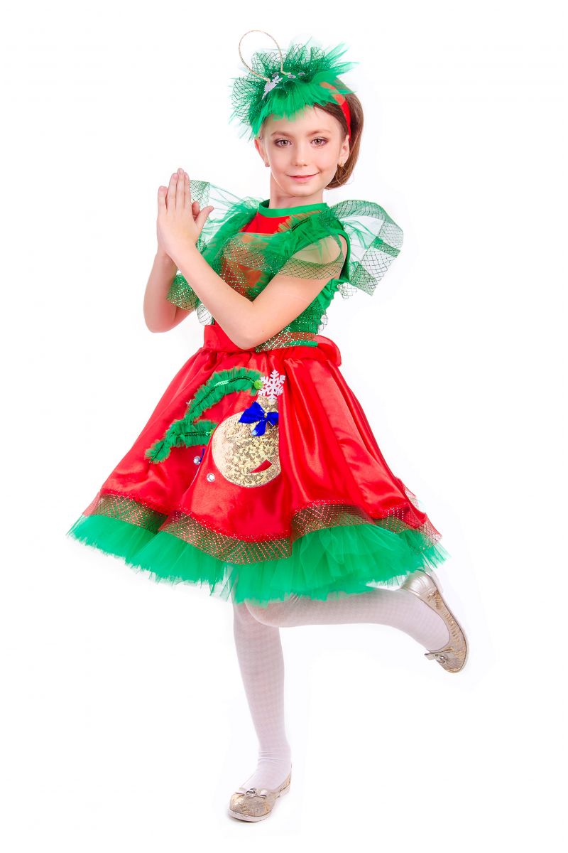 Масочка - «Елочная игрушка девочка» карнавальный костюм для девочки / фото №2553