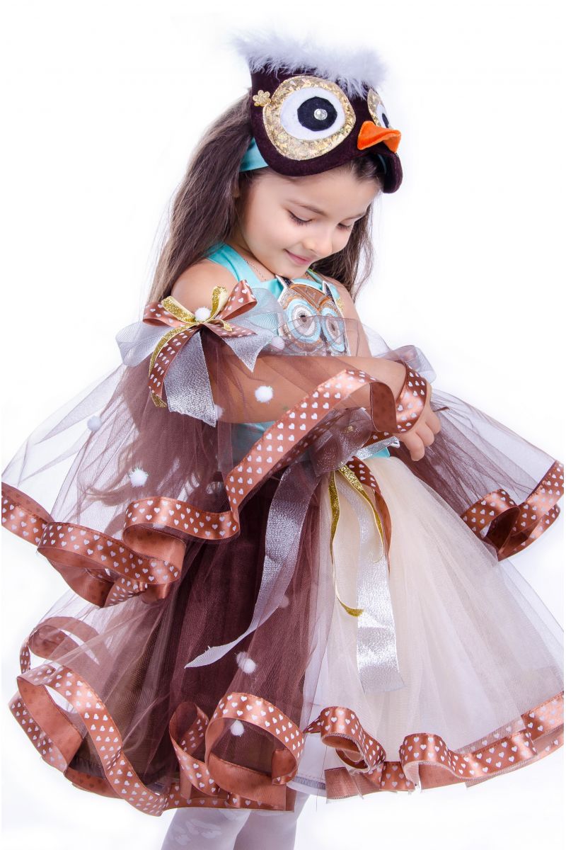 Масочка - «Сова» карнавальный костюм для девочки / фото №2568
