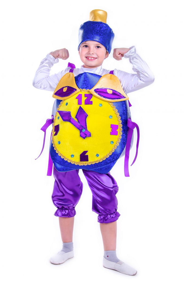 Масочка - «Часы праздничные» карнавальный костюм для мальчика / фото №2576