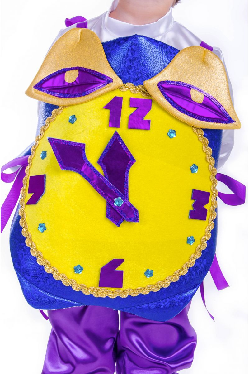Масочка - «Часы праздничные» карнавальный костюм для мальчика / фото №2577