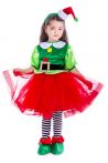 «Эльфийка новогодняя» карнавальный костюм для девочки - 2580