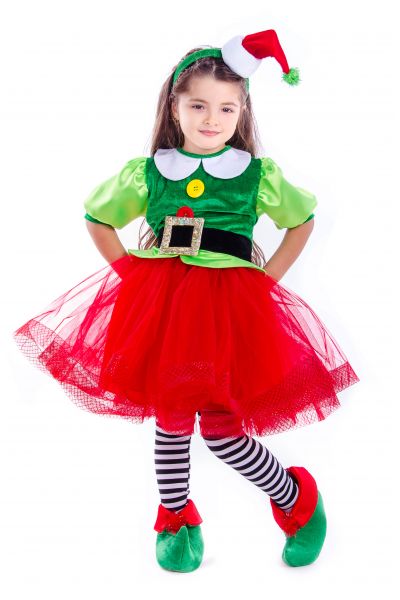 «Эльфийка новогодняя» карнавальный костюм для девочки