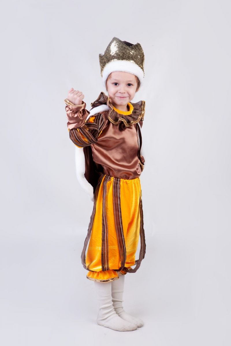 Король «Золотой» карнавальный костюм для мальчика