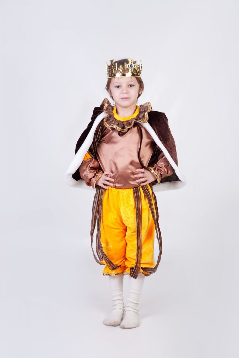 Масочка - Король «Золотой» карнавальный костюм для мальчика / фото №261