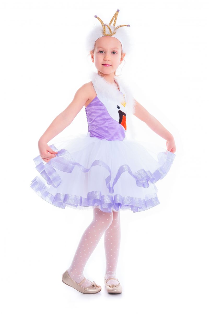 Масочка - «Лебедь» карнавальный костюм для девочки / фото №2634