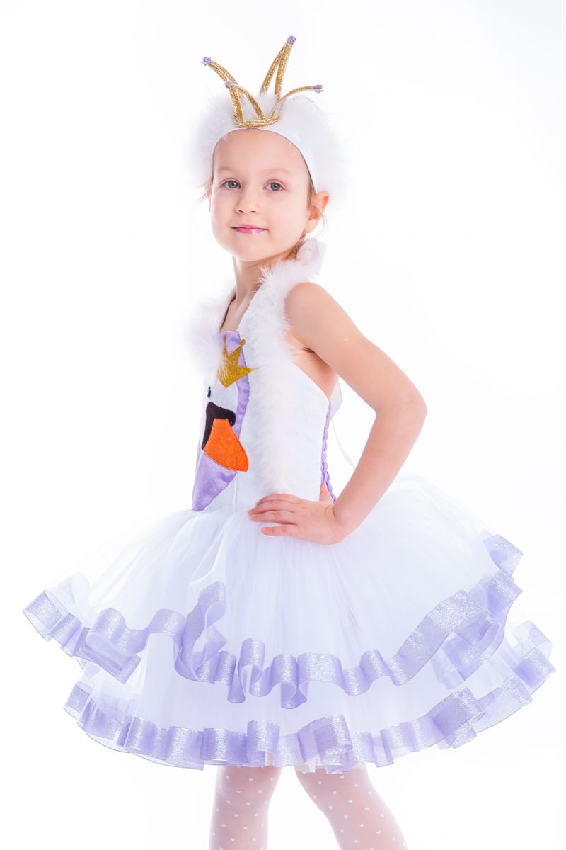 Масочка - «Лебедь» карнавальный костюм для девочки / фото №2635
