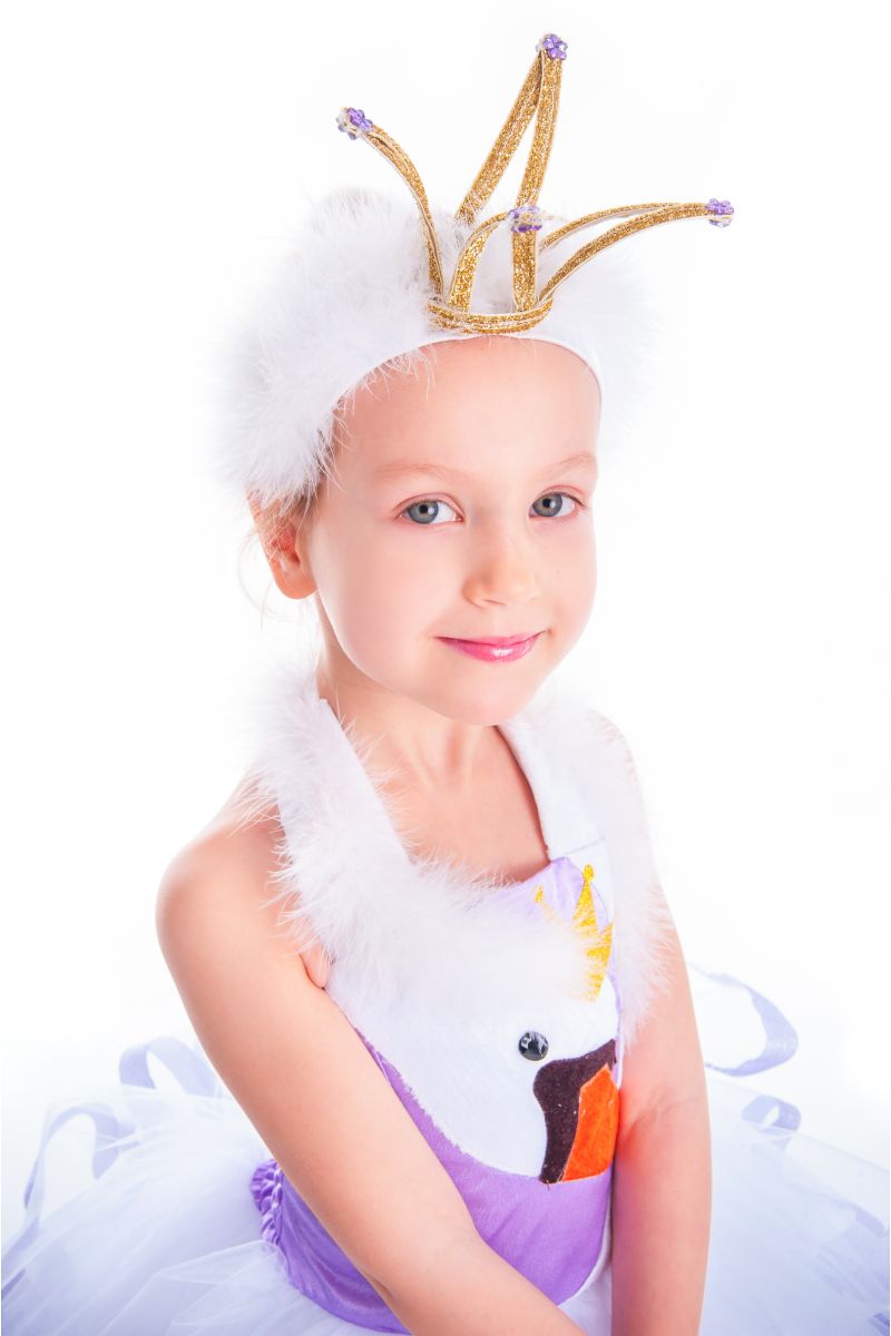 Масочка - «Лебедь» карнавальный костюм для девочки / фото №2637