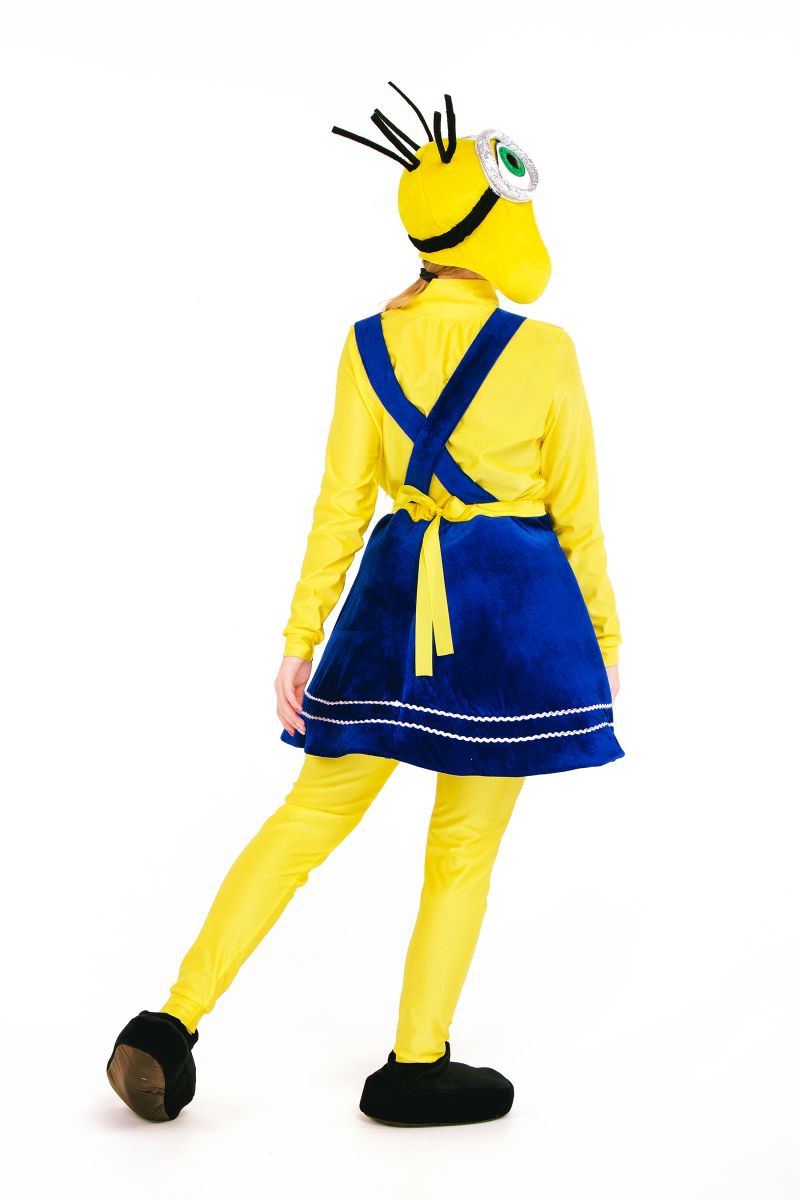 Масочка - «Миньон девочка» карнавальный костюм для аниматора / фото №2708