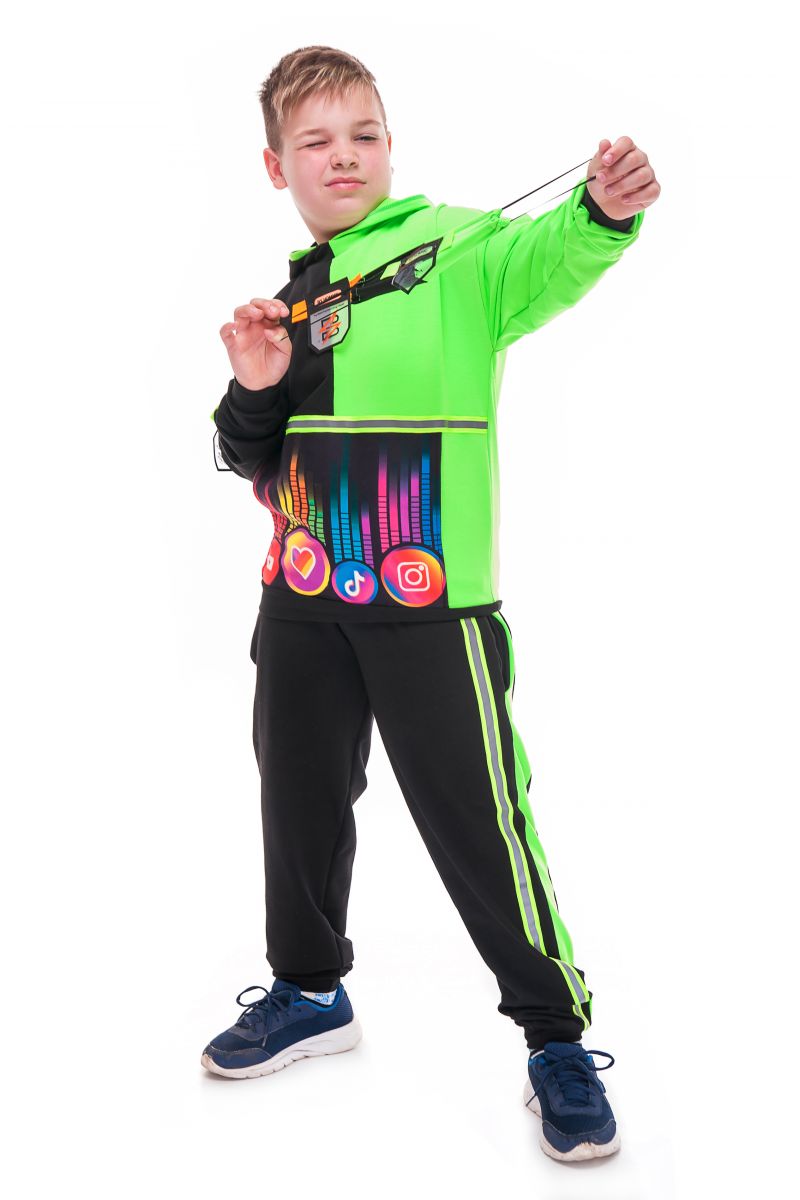 «Блогер зеленый» карнавальный костюм для детей