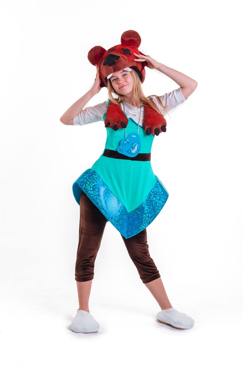Масочка - Нита «Brawl Stars» карнавальный костюм для аниматора / фото №2774