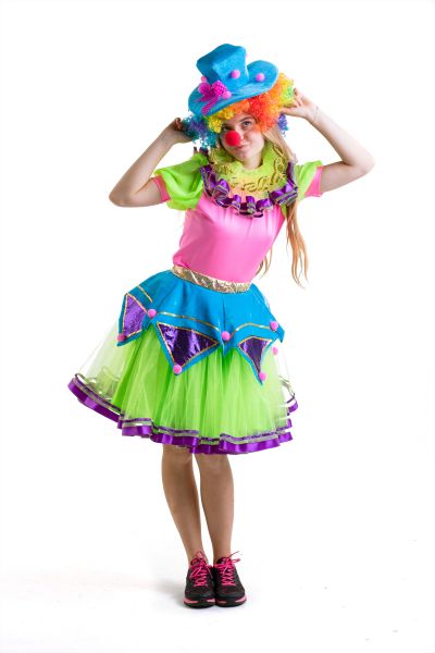 "Клоунесса" карнавальний костюм для дорослих