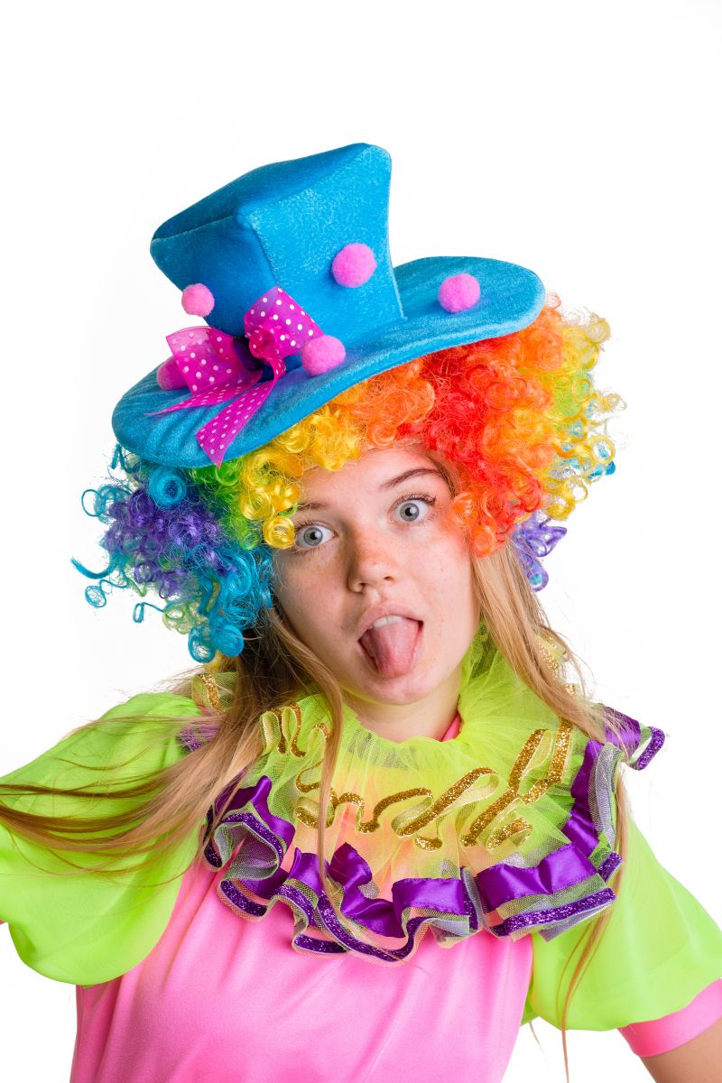Масочка - Клоунесса карнавальный костюм для взрослых / фото №2784