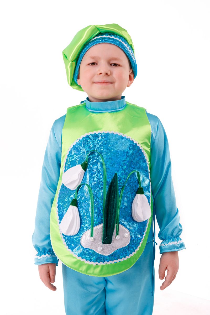 Масочка - «Подснежник» карнавальный костюм для мальчика / фото №2987