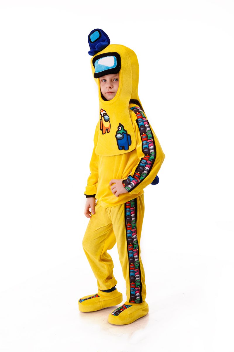 Масочка - Желтый AmongUs «Амонг Ас» карнавальный костюм для детей / фото №3013