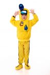 Желтый AmongUs «Амонг Ас» карнавальный костюм для детей - 3014