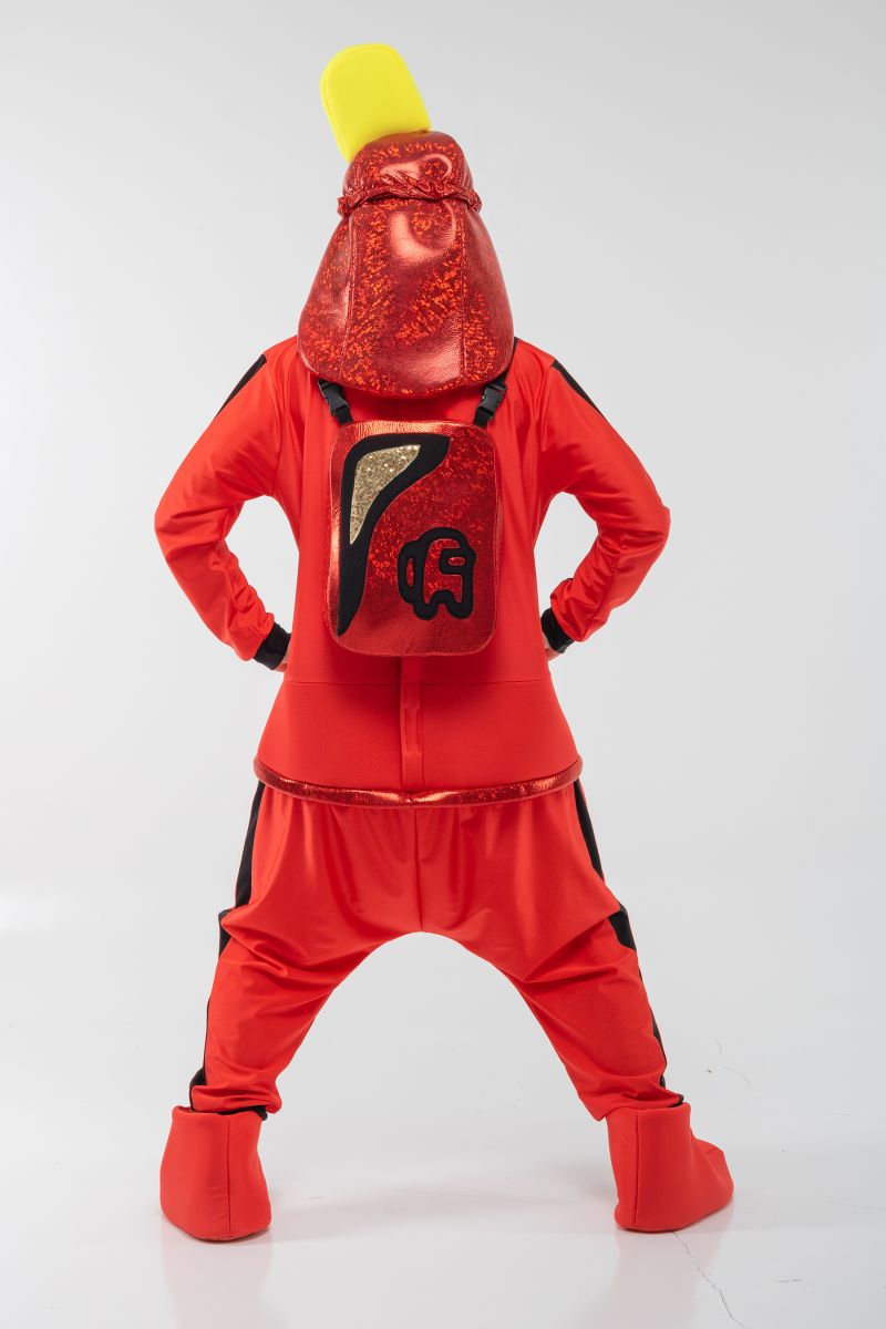 Масочка - Красный AmongUs «Амонг Ас» карнавальный костюм для аниматоров / фото №3070