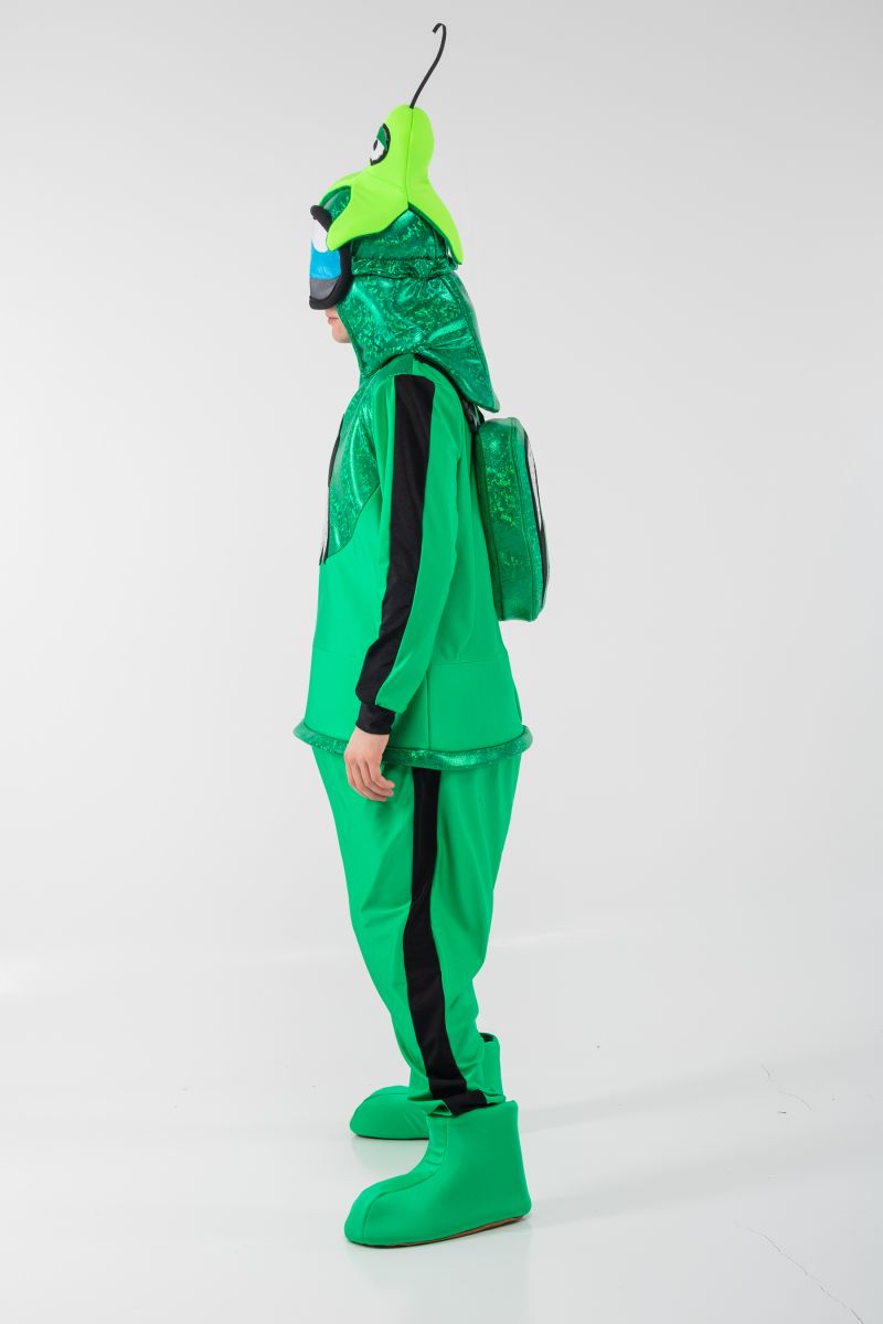 Масочка - Зеленый AmongUs «Амонг Ас» карнавальный костюм для аниматоров / фото №3083