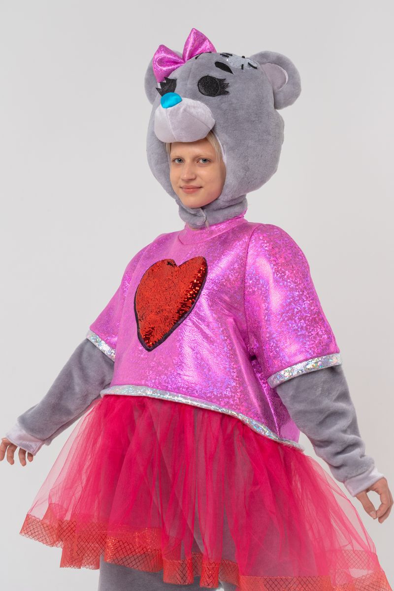 Масочка - Мишка Тедди девочка «Teddy Bear» карнавальный костюм для аниматора / фото №3101