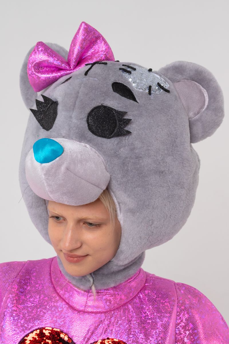Масочка - Мишка Тедди девочка «Teddy Bear» карнавальный костюм для аниматора / фото №3102