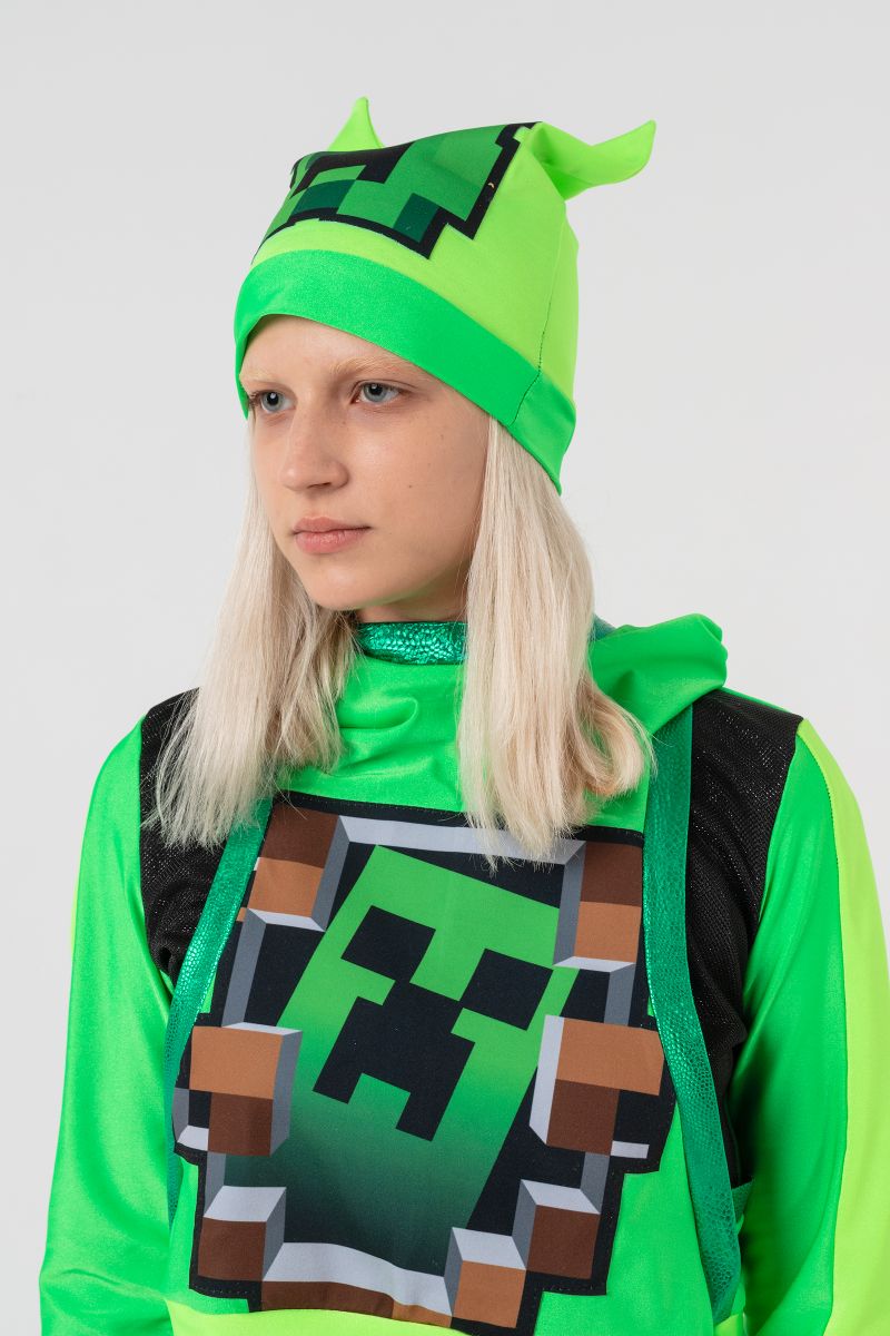 Масочка - Крипер Девочка «Minecraft» карнавальный костюм для аниматоров / фото №3149