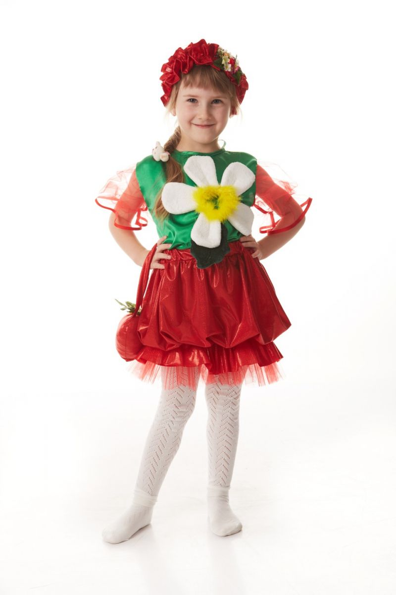 «Клубничка» карнавальный костюм для девочки