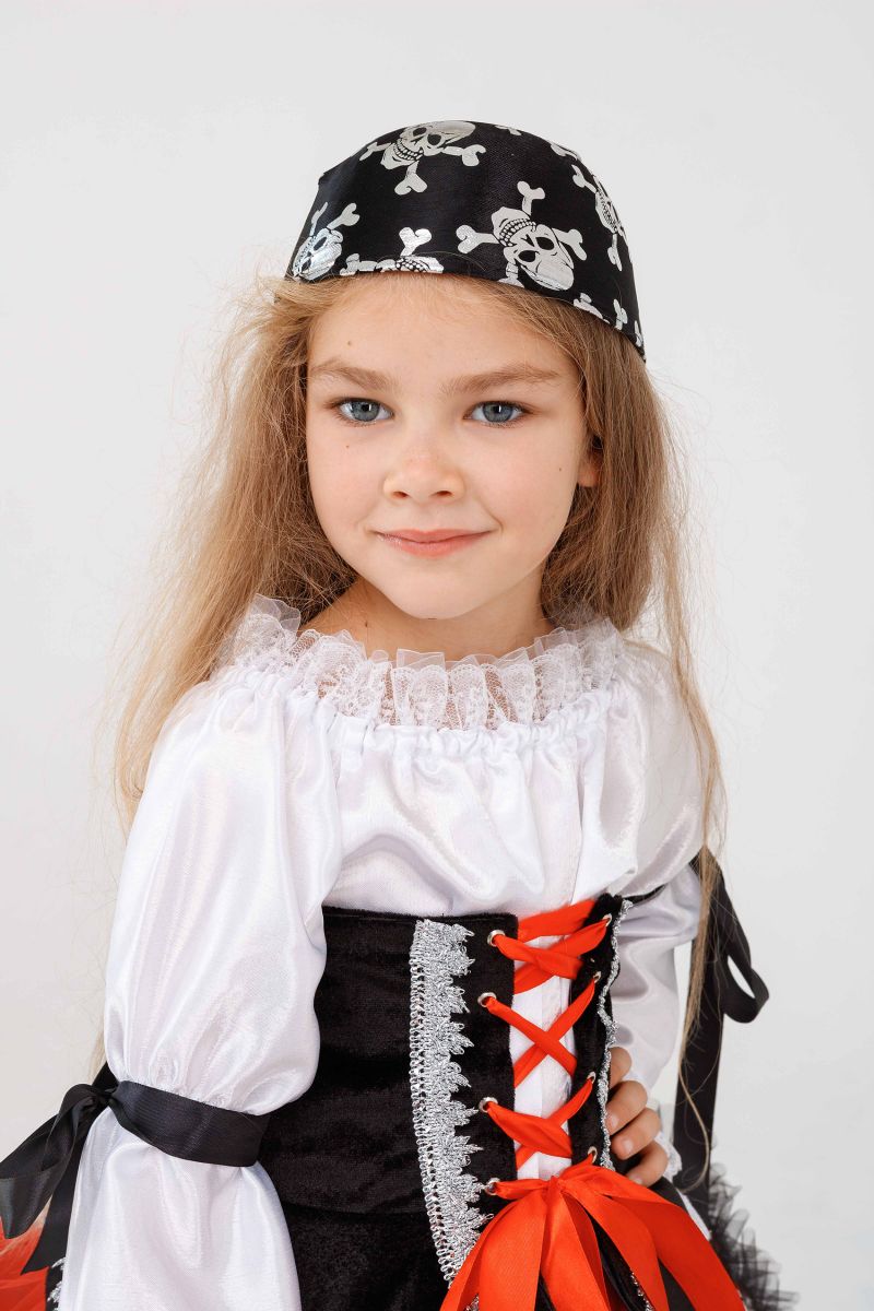 Масочка - «Пиратка красотка» карнавальный костюм для девочки / фото №3257