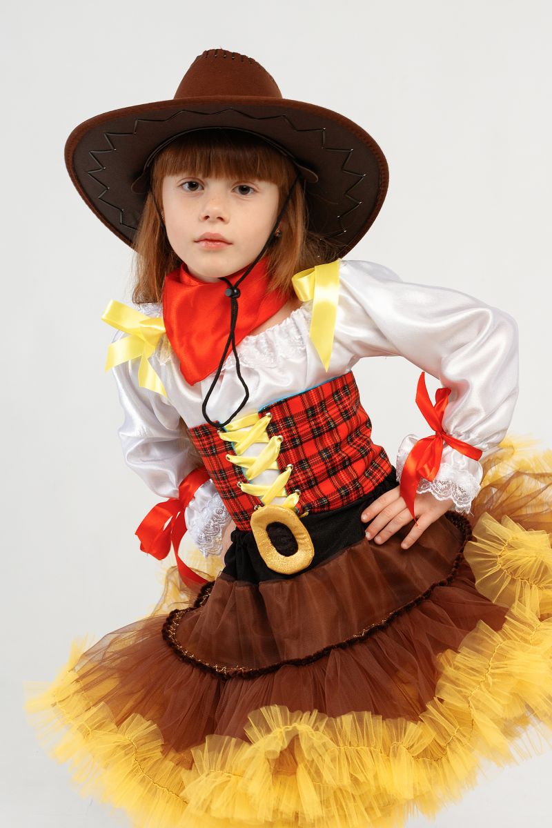 Масочка - «Ковбойша» карнавальный костюм для девочки / фото №3360