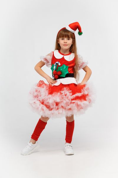 Санта карнавальний костюм для дівчинки