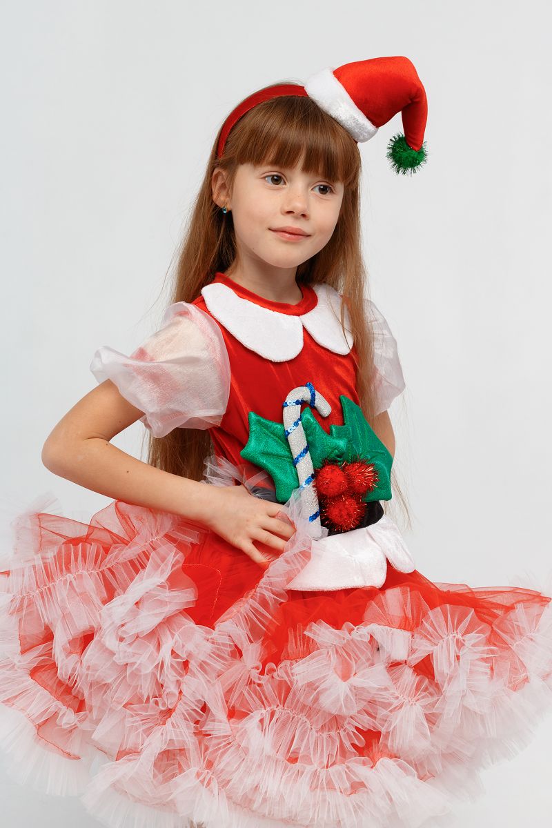 Масочка - «Помощница Санта Клауса» карнавальный костюм для девочки / фото №3366