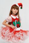 «Помощница Санта Клауса» карнавальный костюм для девочки - 3366