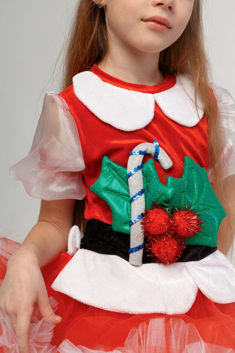 Масочка - «Помощница Санта Клауса» карнавальный костюм для девочки / фото №3368