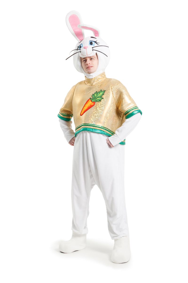 Масочка - Зайчик "Пасхальный с морковкой"карнавальный костюм для аниматорок / фото №3500