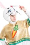 Зайчик "Пасхальный с морковкой"карнавальный костюм для аниматорок - 3504