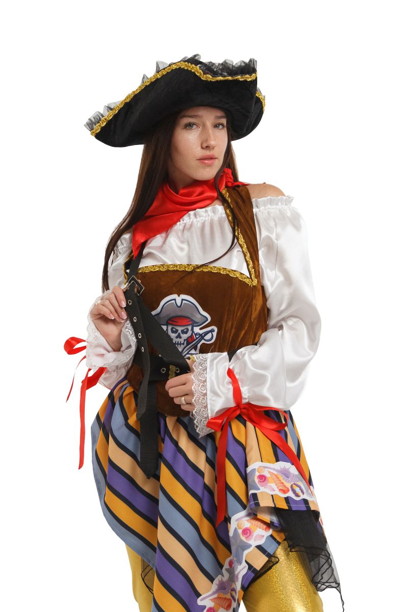 Масочка - "Пиратка" Карнавальный костюм для аниматоров / фото №3596