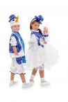 "Снігова дівчинка" карнавальний костюм для дівчат - 4054