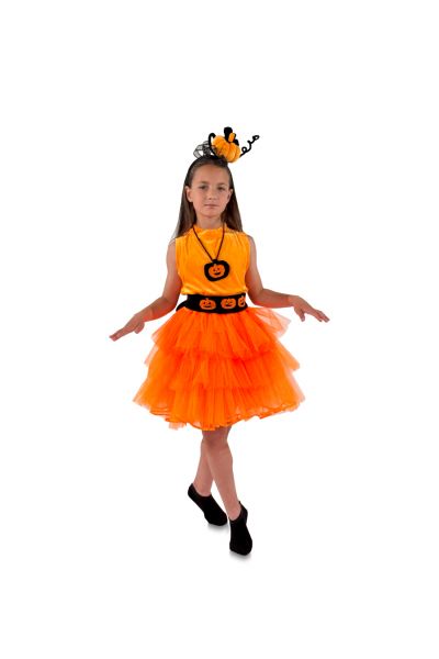 Карнавальный костюм "Тыква" (Halloween) для девочек