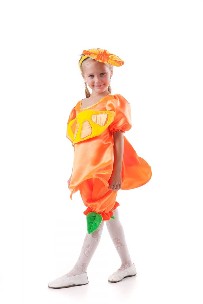 Масочка - «Апельсин» карнавальный костюм для девочки / фото №436