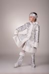 Снегурочка «Серебро» карнавальный костюм для девочки - 464